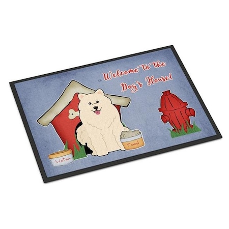 Carolines Treasures Carolines Treasures BB2784MAT Dog House Collection Samoyed Indoor or Outdoor Mat; 18 x 0.25 x 27 in. BB2784MAT